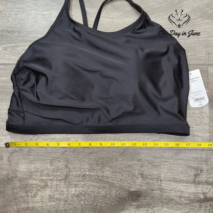 Xersion Removable Cup Midkini Bikini Top Size 18W