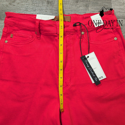 Judy Blue Juniors Tummy Control Top High Waist Crop Jeans Size 11 (30)