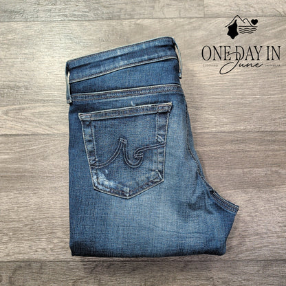 AG Adriano Goldschmied The Legging Ankle Distressed Skinny Jeans NWT Size 4 (27)