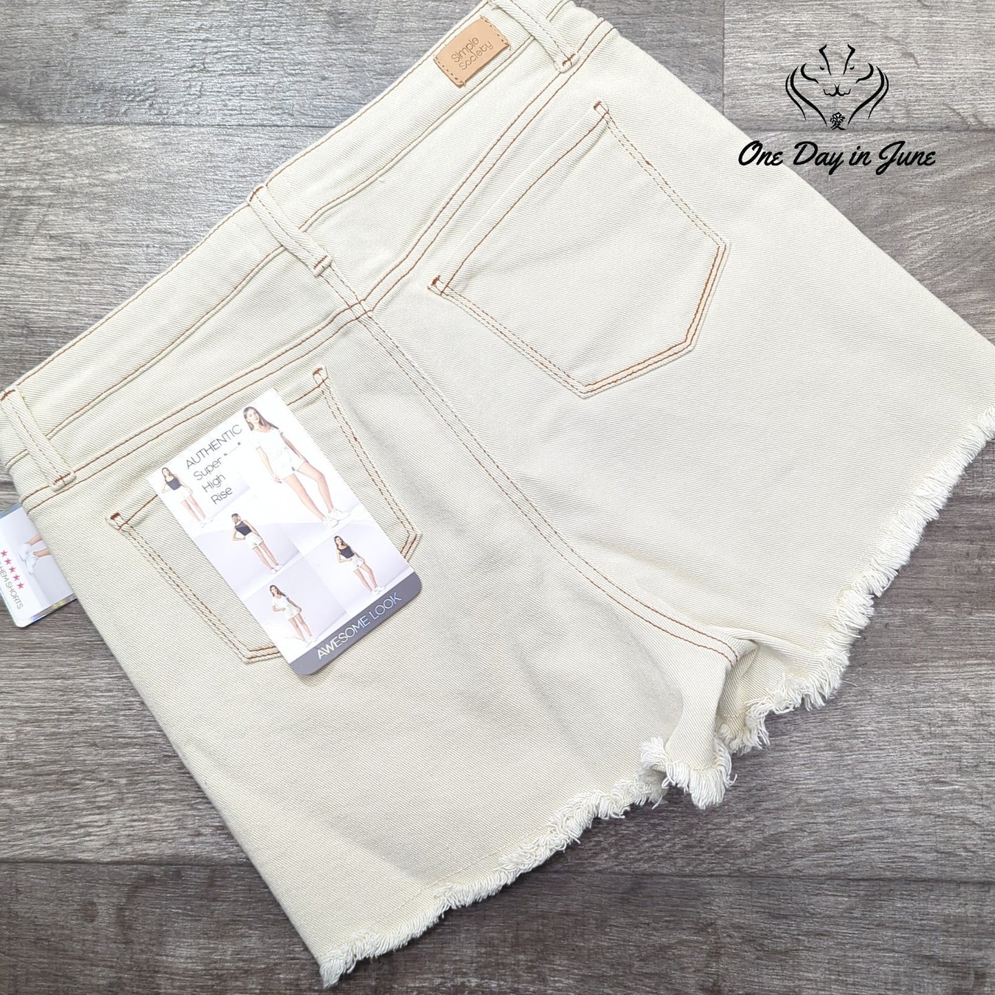 Simple Society Authentic Super High Rise Shorts Size 11