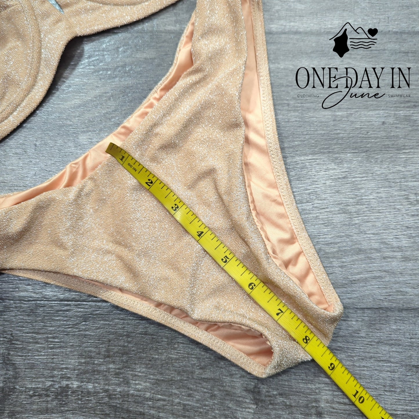 Charmo Sparkle Underwire Push Bikini Swimsuit Size M