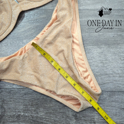 Charmo Sparkle Underwire Push Bikini Swimsuit Size M