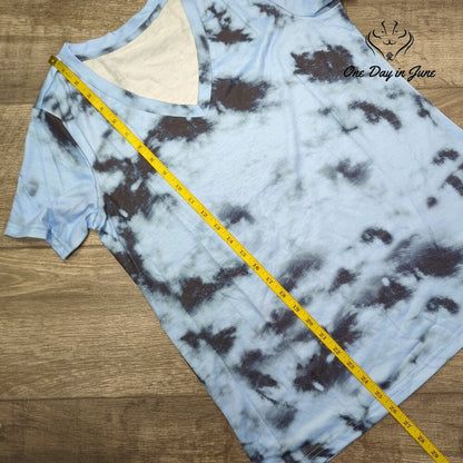 Amzbrly V Neck Tie Dye Tee Size S