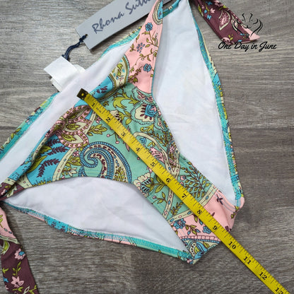 Rhona Sutton Tie Side Bikini Bottom Size 16