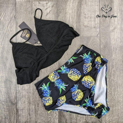 SS Queen Ruffle High Waist Bikini Swimsuit Size S