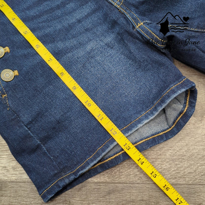 Tommy Hilfiger Button Accent Denim Shorts Size 4