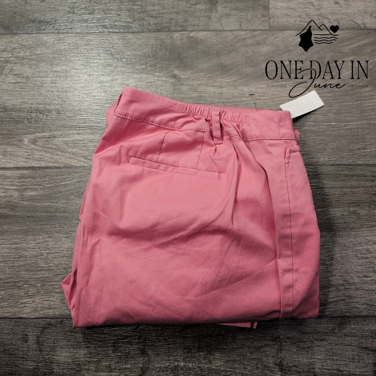 Talbots Perfect Crop Pants Pink Slim Leg Button Hem NWT Size 16WP