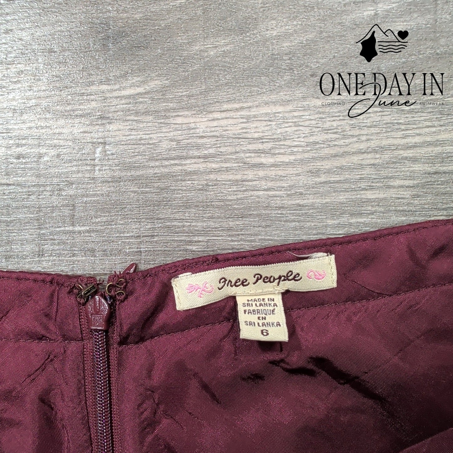 Free People Wool Mini Skirt Size 6