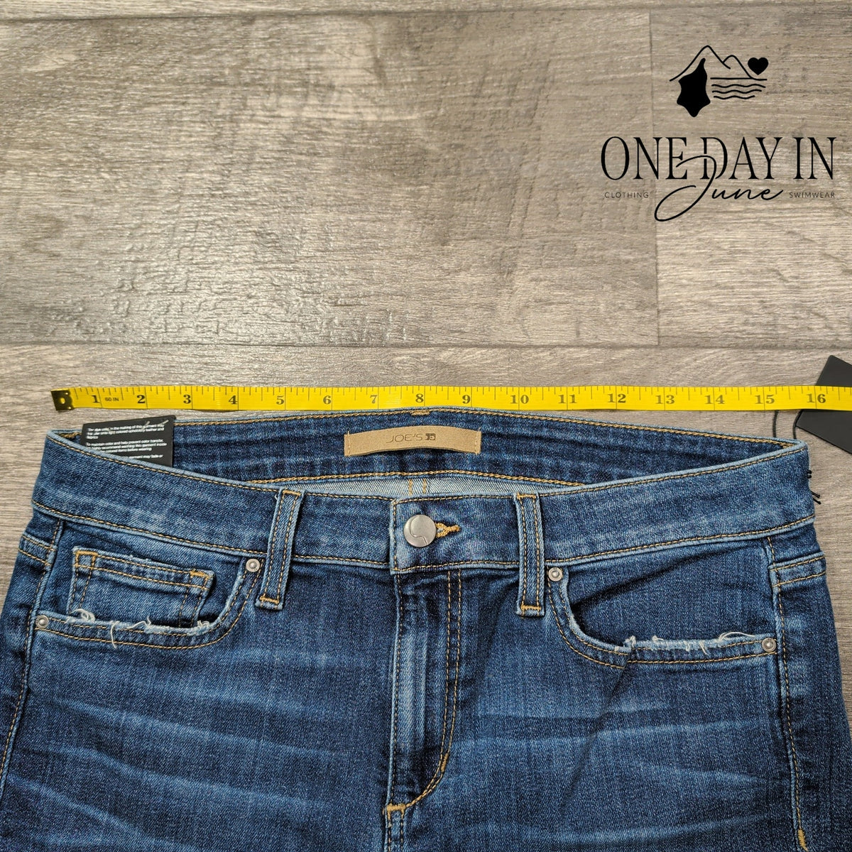 Joe's Jeans Skinny Crop Distressed Frayed Hem Jeans Blue NWT Size 10 (29)