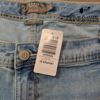 Torrid Plus Size Luxe Slim Boot Jeans Size 28 Short
