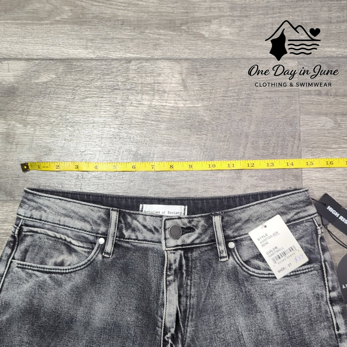 Articles of Society Super Soft High Rise Straight Jeans Size 27 (4)