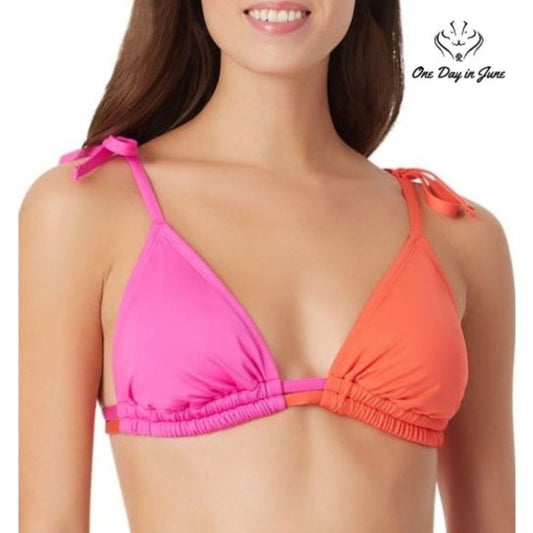 Sugar Beach Triangle Bikini Top Size M