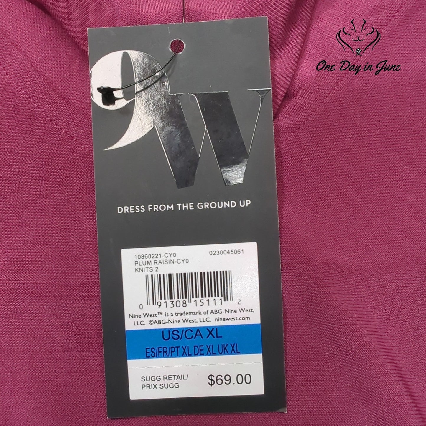 Nine West Long Sleeve Top Size XL