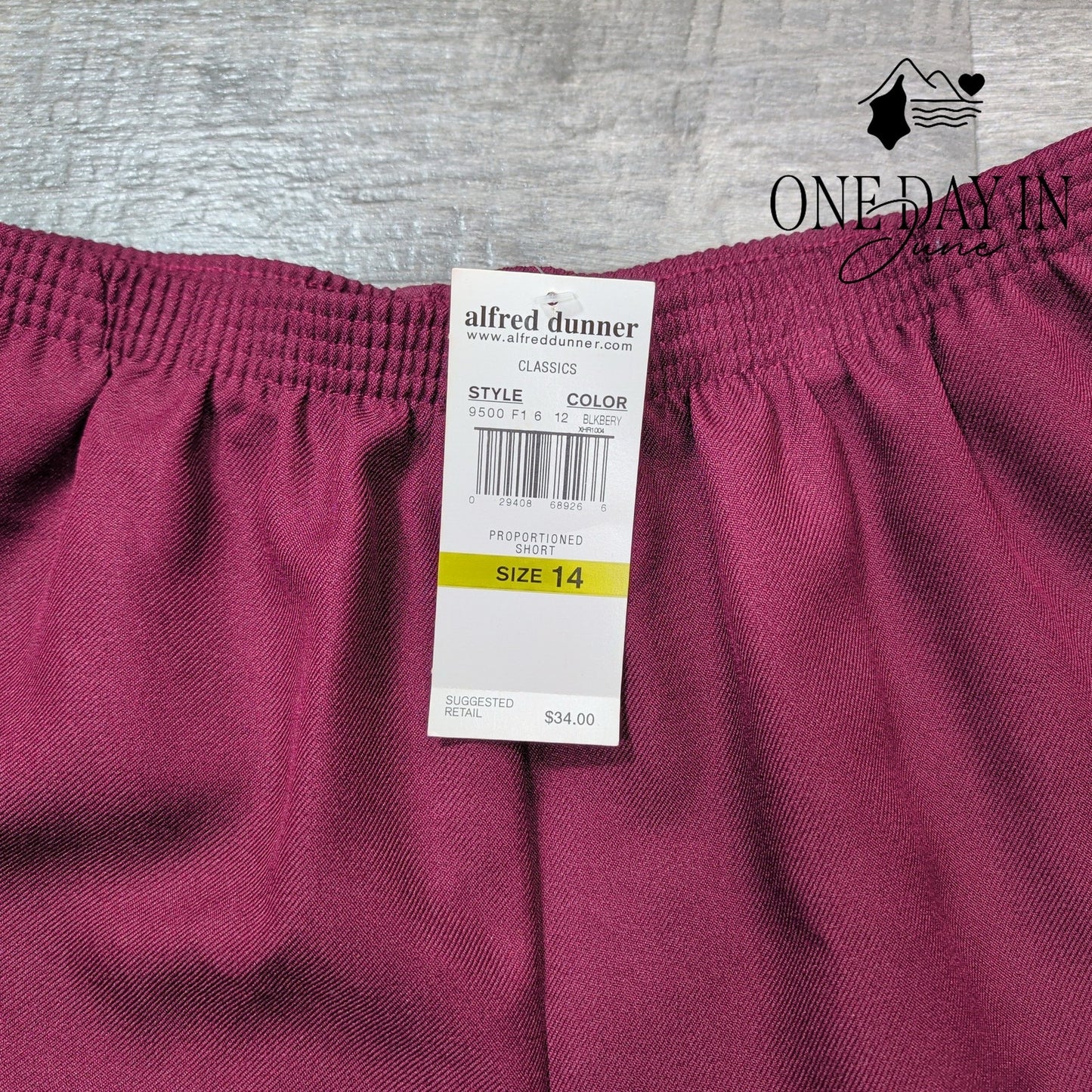 Alfred Dunner Pull On Pants Size 14