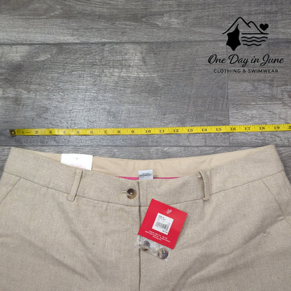 Isaac Mizrahi Wool Blend Straight Leg Pants Size 16
