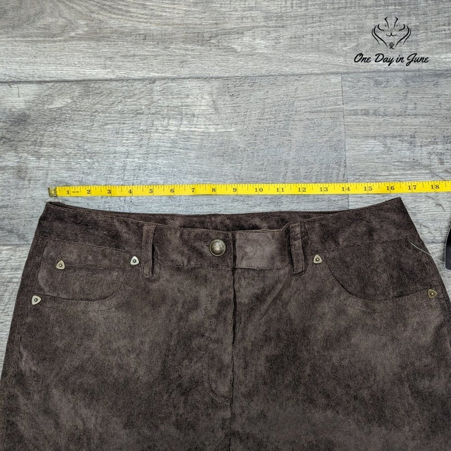 New Directions Straight Leg Corduroy Pants Size 12