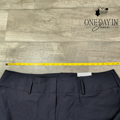 Lane Bryant Perfect Drape High Rise Wide Leg Pants Navy NWT Size 24