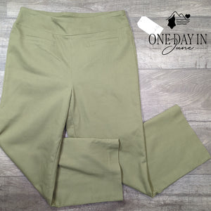Wonderly Twill Crop Pants Size 12