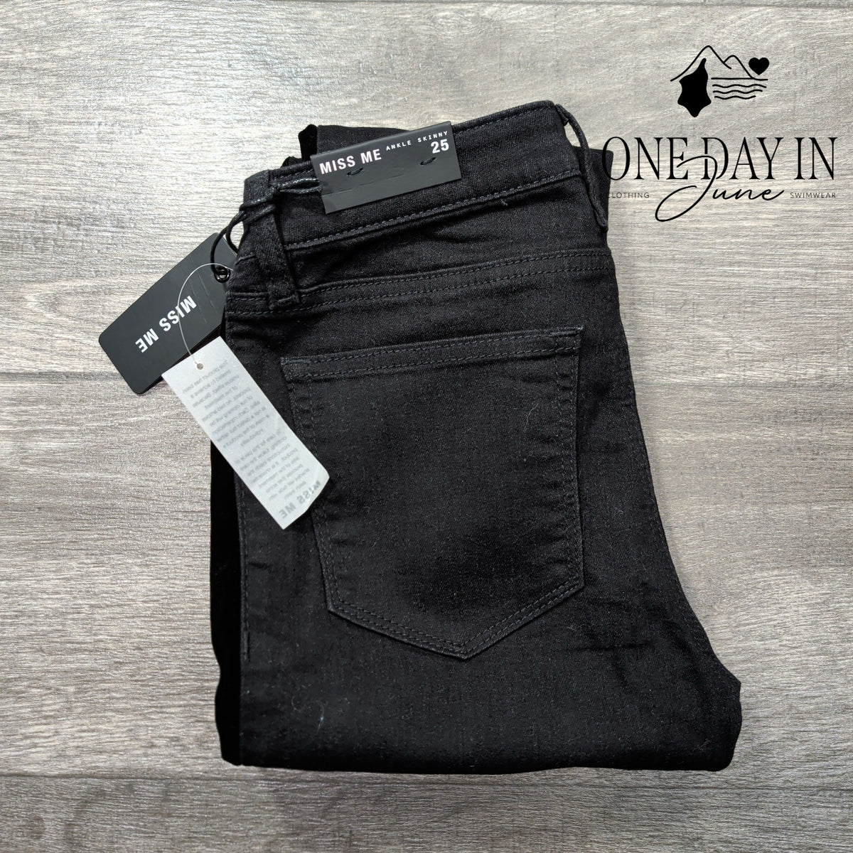 Miss Me April Skinny Tuxedo Jeans Black Velvet Side Stripe NWT Size 0 (25)