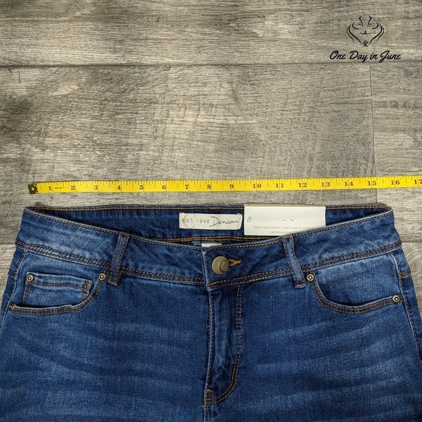 Cato Est 1969 Skinny Crop Jeans Size 8