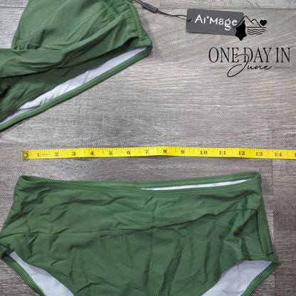 Aimage Twist Front Bikini Swimsuit Size M