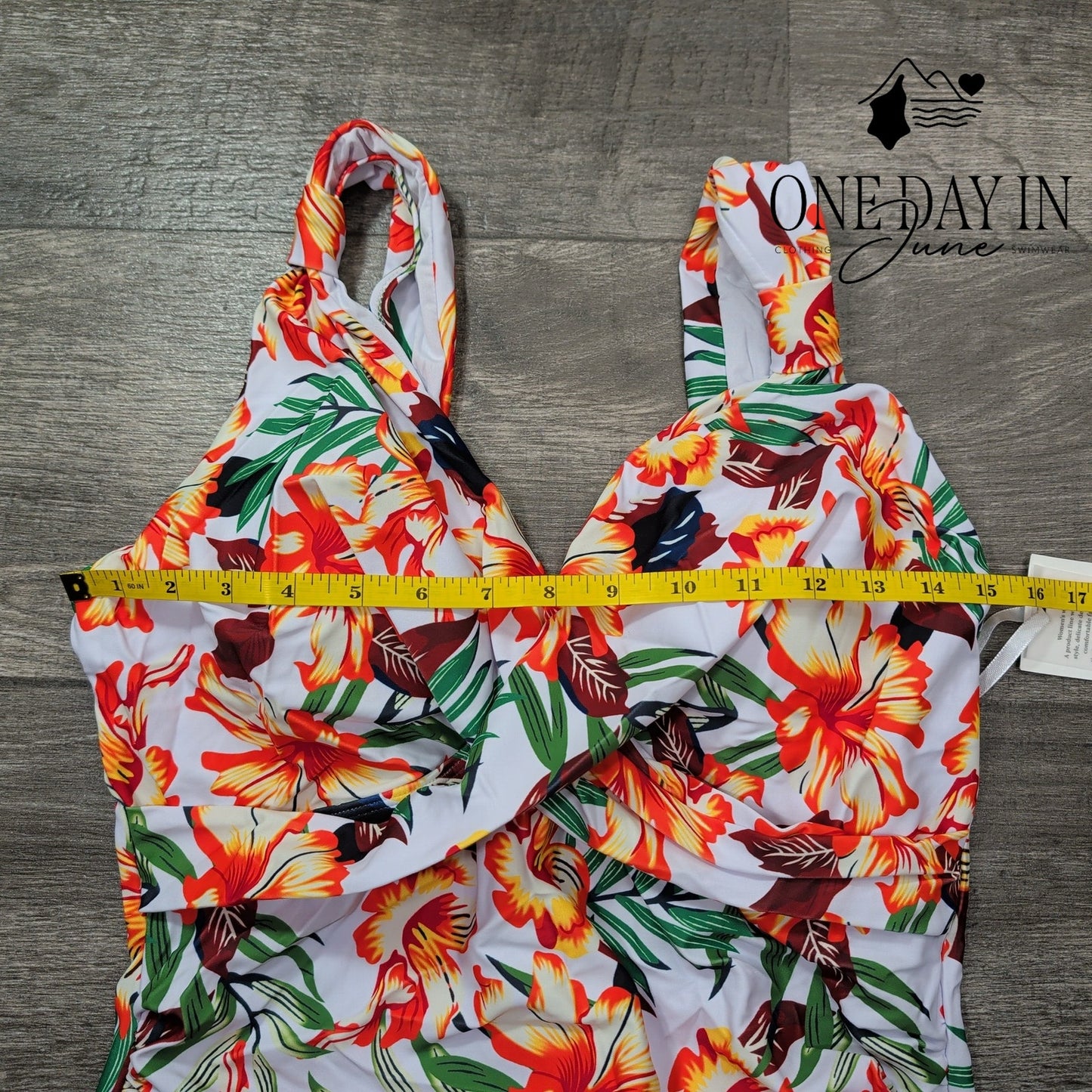Grace Karin Tropical Swimdress One Piece Swimsuit Size L