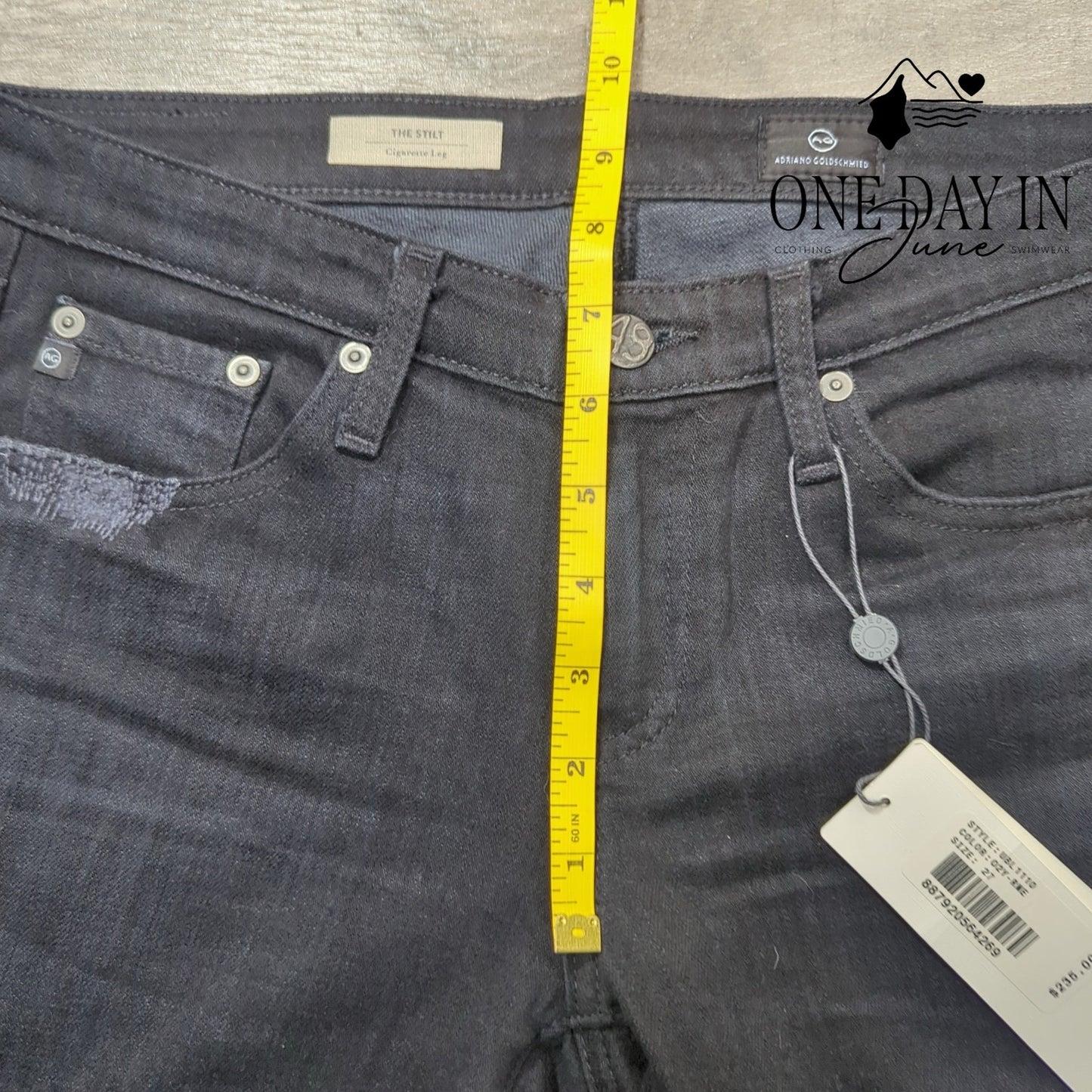 AG Adriano Goldschmied The Stilt Cigarette Distressed Jeans Size 4 (27)