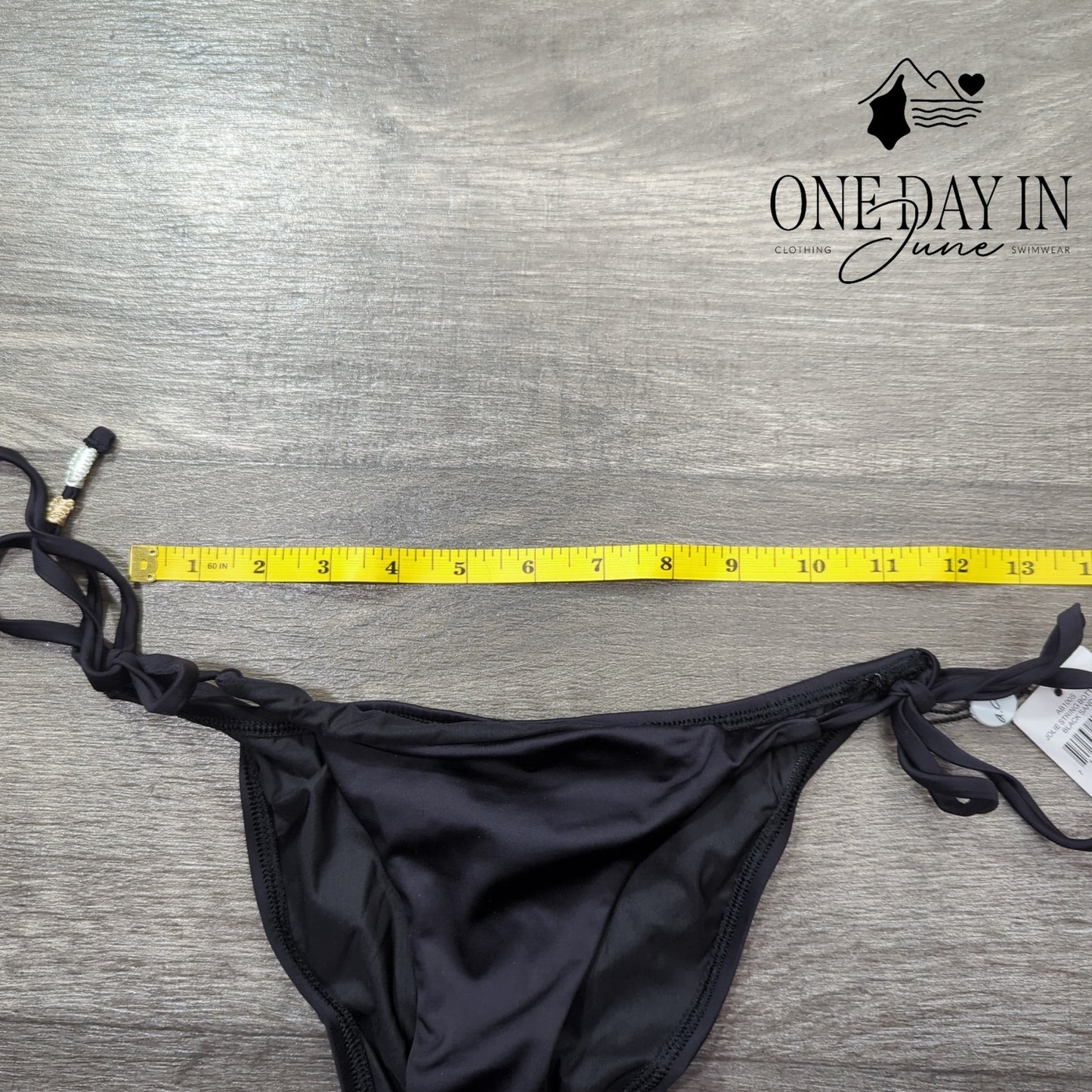 A.Che Jolie String Ruched Back Bikini Bottom Size S