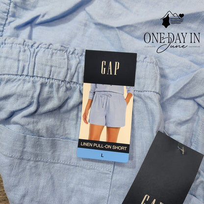 Gap Linen Pull On Shorts Size L