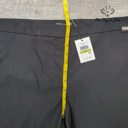 Calvin Klein Petite Modern Essentials Slim Ankle Pants Black NWT Size 14P