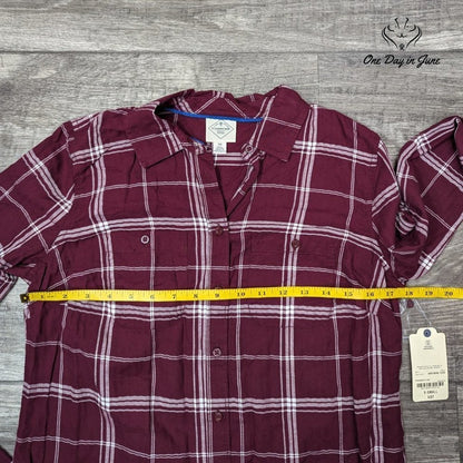 St. John's Bay Classic Fit Plaid Flannel Shirt Size XS