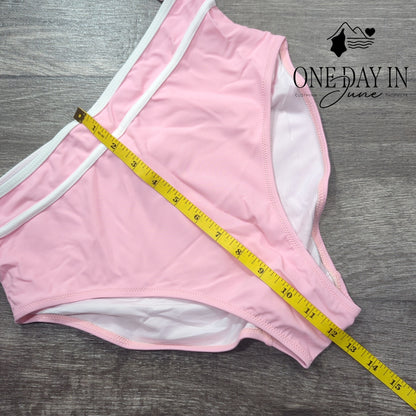 Blooming Jelly Crop High Waist Bikini Swimsuit Size M
