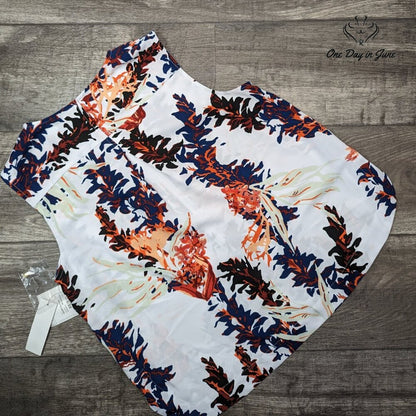 Liz Claiborne Petite Sleeveless Floral Top Size PL
