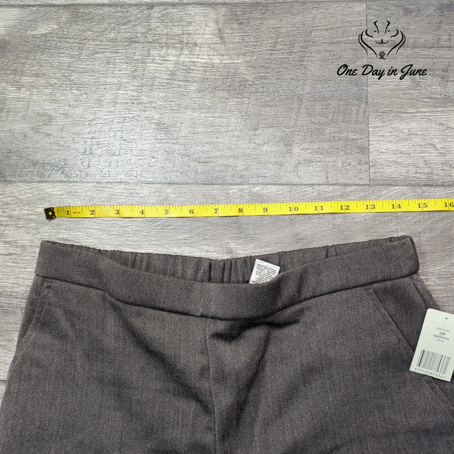 Kim Rogers Petite Pull On Straight Leg Pants Size 10P