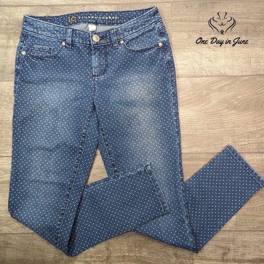Lauren Conrad Polka Dot Ankle Jeans Size 4