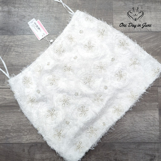 Prettylittlethings Embroidered Eyelash Mini Skirt Size 8