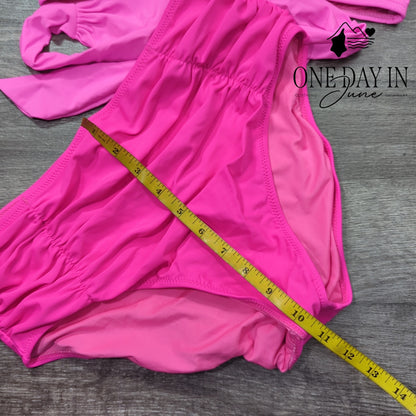 Blooming Jelly High Waist Halter Tie Wrap Bikini Swimsuit Size L