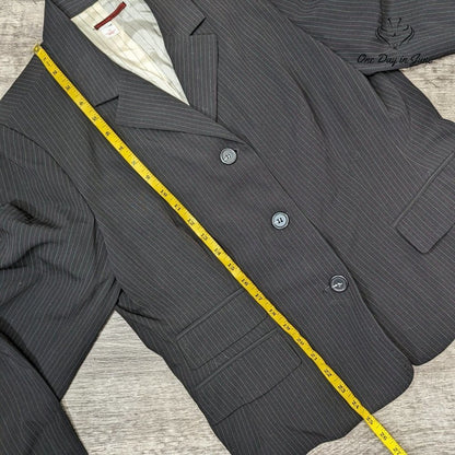 Tapemeasure Pin Stripe 3 Button Blazer Size 16