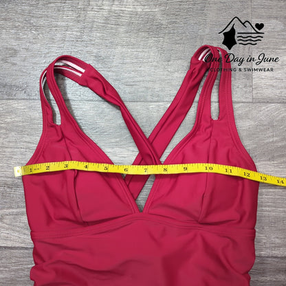 Cupshe V Neck Tie Back One Piece Swimsuit Size S