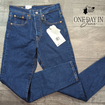 Levi's Button Fly 501 Skinny Jeans Size 24X28 (0)