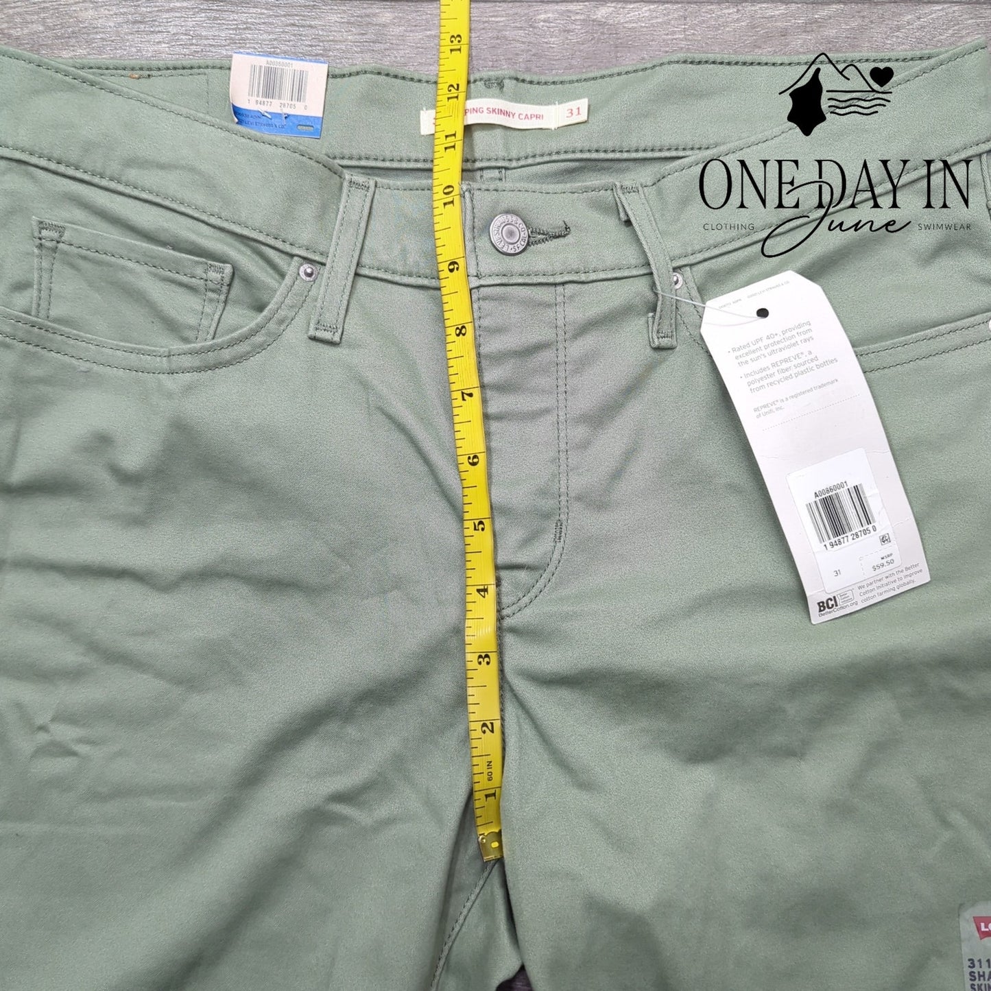 Levi's Mid Rise Skinny Capri Jeans Size 31 (12)