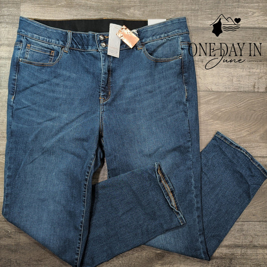 Lane Bryant Plus Size High Rise Straight Jeans Size 22