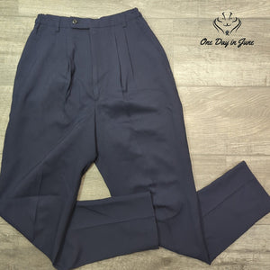 Flying Cross Uniform Dress Pants Navy Blue Pleated NWT Size 4
