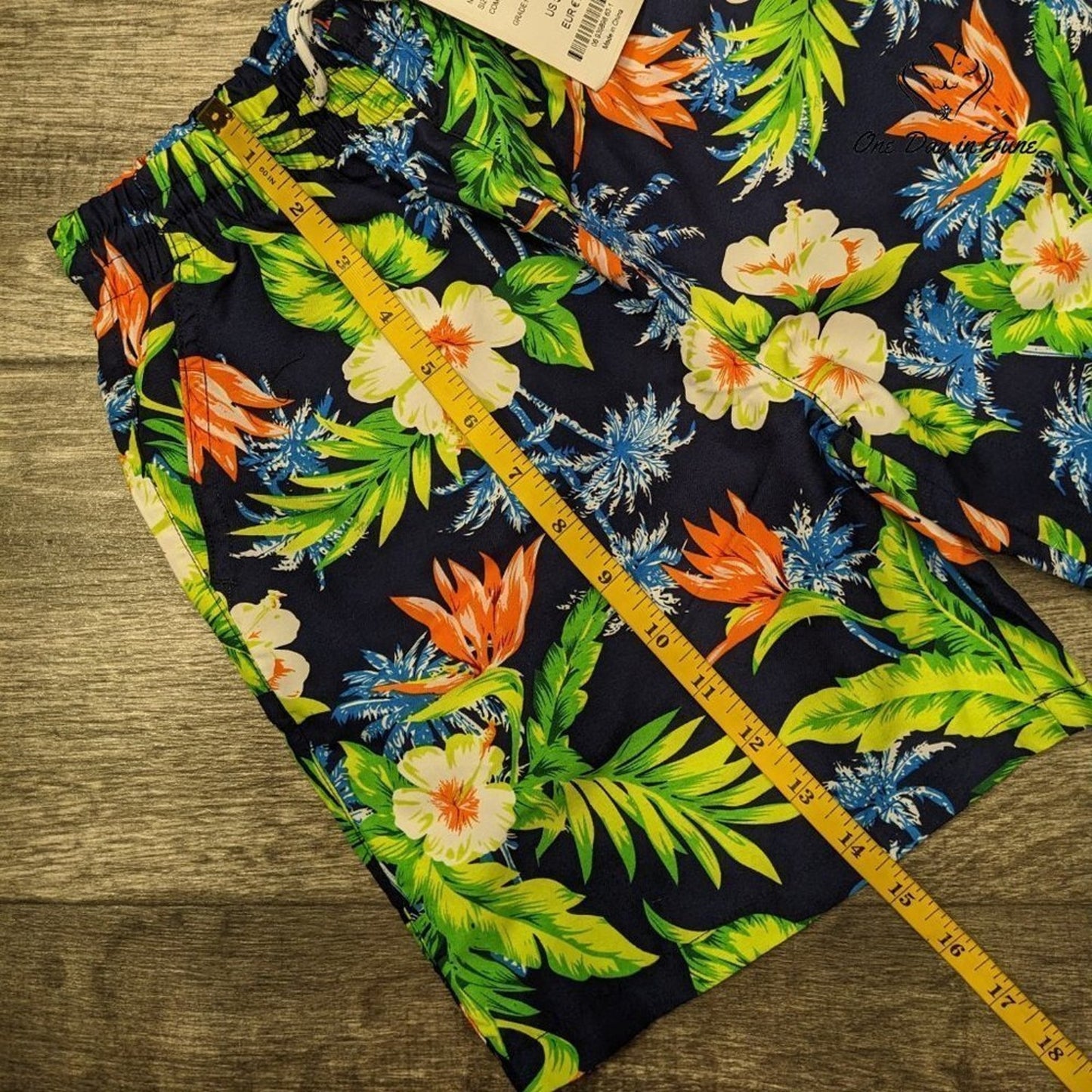 SSLR Boys Hawaiian Swim Trunks Size S