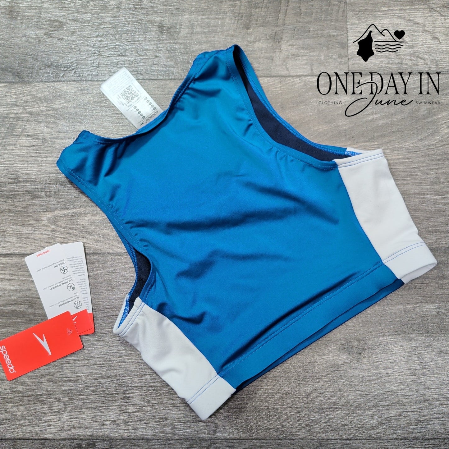 Speedo Turkish Sea Crop Top Size XS