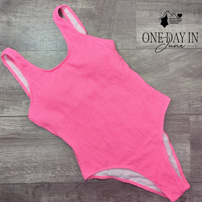Suuksess Smocked One Piece Swimsuit Size M
