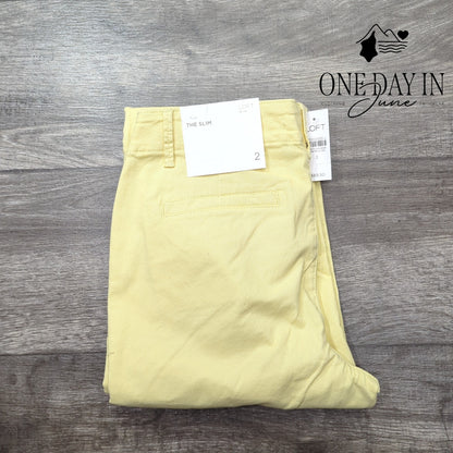 Loft The Slim Crop Jeans Size 2