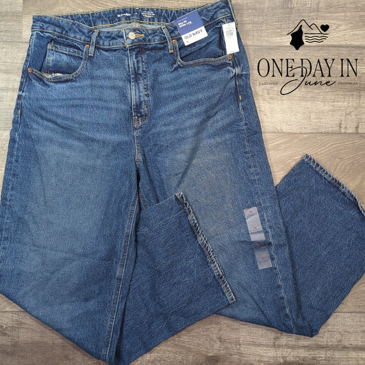 Old Navy Ski Hi Wide Leg Jeans Size 16