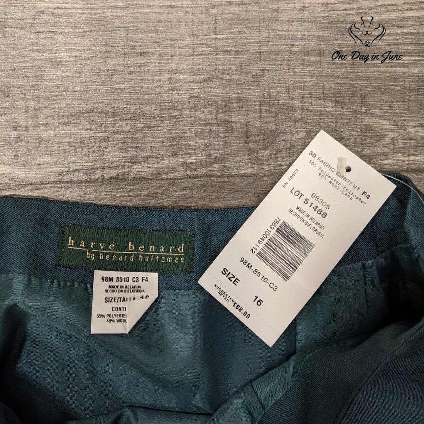harve' benard Wool Blend Maxi Skirt Size 16
