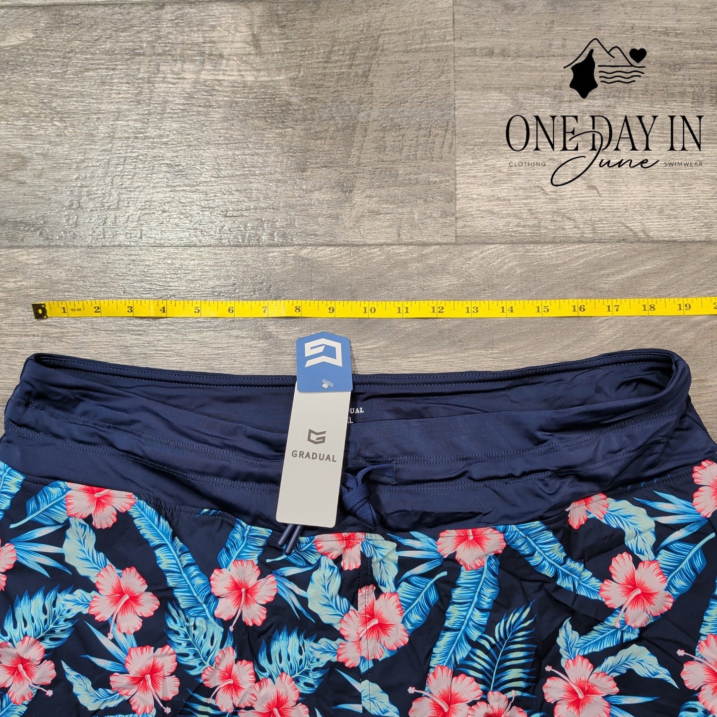 Gradual High Waist Swim Shorts Size 3XL